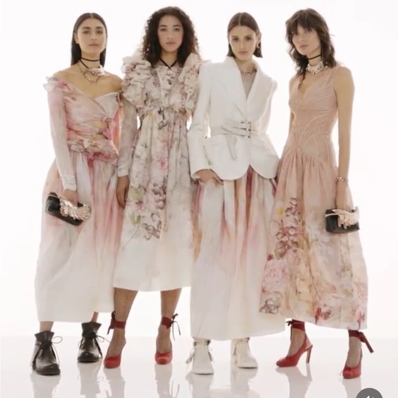 Pink and Cream Maxi Skirt - Picture 5 of 11